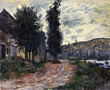  remolque Pintura al %C3%B3leo - Camino de remolque en Lavacourt Claude Monet